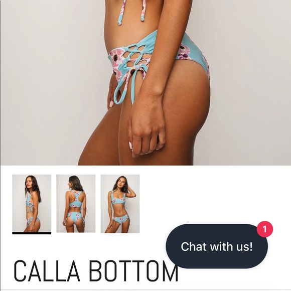 NWT Fleur Swim Calla Bottom in Lilac Lily - Picture 4 of 7